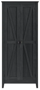 31.5 Wide Storage Cabinet Black Oak - Picture 1 of 7