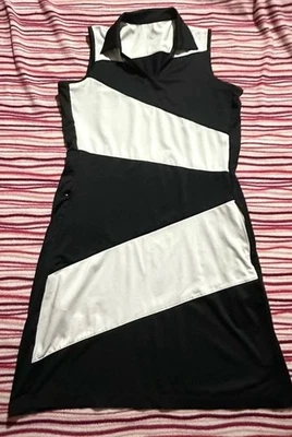 Vestido cola blanco/negro sin mangas golf/tenis mujer ver fotos Foto 1 de 4