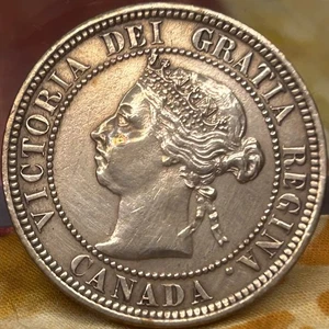 1890-H Canada Large Cent Uncirculated - Picture 1 of 2
