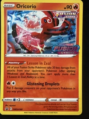 Oricorio - (Prerelease) SWSH168 SWSH: Sword & Shield Promo Cards Holo - Image 1 of 2
