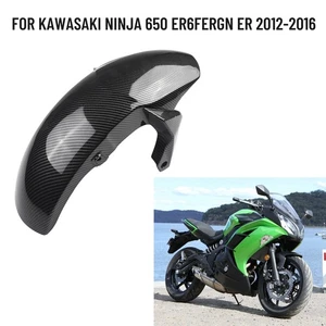 Motorcycle Fender Front Fender Carbon Fiber Cover For 650 ER6F ER6N - Picture 1 of 24