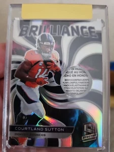 Spectra Courtland Sutton Brilliance 2022 1/2 etiqueta de lavandería SSP- Denver Broncos - Imagen 1 de 5