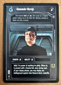 Star Wars CCG - Comandante Merrejk - Estrella de la Muerte 2 COMO NUEVO - Imagen 1 de 2