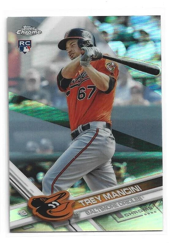 2017 Topps Chrome Refractor Rookie Trey Mancini #47 - Image 1 of 1