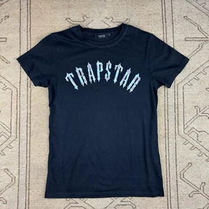 Trapstar blau Camo Logo schwarz T-Shirt Größe Small - Bild 1 von 5