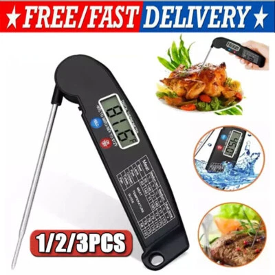 Instant Read Digital Meat Thermometer BBQ Grill Smoker For Kitchen Food Cooking - Image 1 of 4
