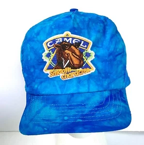 Vtg 90s Joe Camel SnapBack Trucker Hat Tie Dyed Palm Trees Embroidered One Size - Picture 1 of 5
