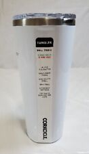 Corkcicle 24Oz Tumbler White-With Lid Hot/Cold . Company Branded Promo