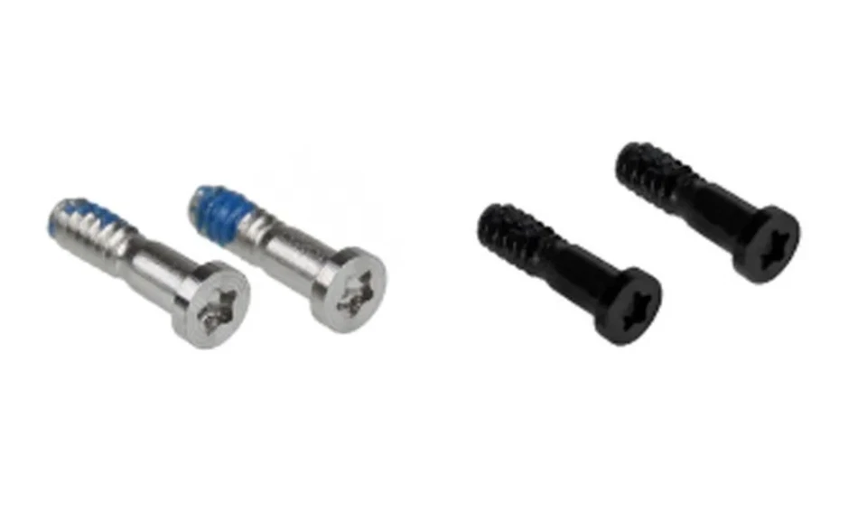 2 VITI PENTALOBO PER IPHONE 8 E 8 PLUS ricambio nero argento metallo TORX - Immagine 1 di 1