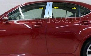 2011 2012 2013 LEXUS IS250 IS350 STAINLESS STEEL 6 PC PILLAR POST MOLDING SET - Picture 1 of 2