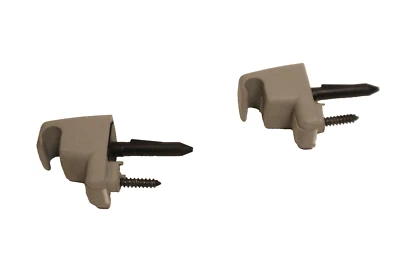 2010 BMW 328I SUN VISOR BRACKETS 2 PIECES OEM GRAY - Image 1 of 4