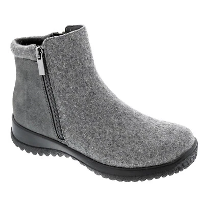 Drew Kool Suede/Flannel Orthopedic Snow Ankle Boots Grey 19178 Womens Size 9.5M - Image 1 of 4