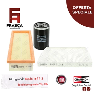 Kit Tagliando Tre 3 Filtri Fiat Panda 169 1.2 4x4 60 CV 1.2 LPG 60 CV - Foto 1 di 5