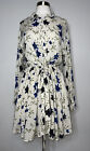 Free People Lighten Up Dress In Tea Combo, Floral, Zip Down , Belted. Size: S