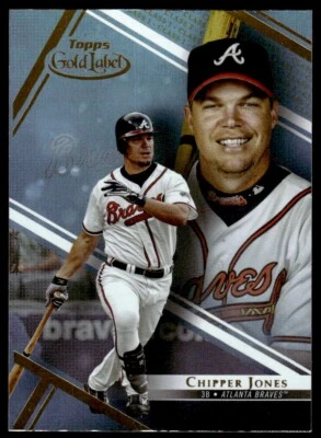 2021 Topps Gold Label Class 1 Chipper Jones Atlanta Braves #66 R62 - Image 1 of 2
