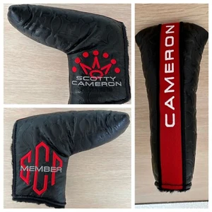 NEU Scotty Cameron 2023 Club Member Black and Red SCP Putter Blade Headcover - Bild 1 von 5