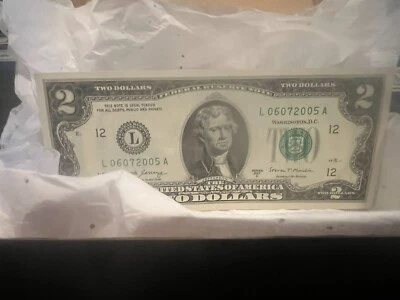 🍀$2 Bill 🎉BIRTHDAY NOTE🎉Uncirculated 🎉06-07-2005🎉 - Image 1 of 3