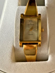 Ladies Anne Klein Gold Plated Diamond Quartz Analogue Watch - Picture 1 of 6