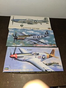 Lot of 3 P-51C Mustang "Yellow Tail" P-51D Mustang 'Little Lady' P-51D Blue Nose - Picture 1 of 6