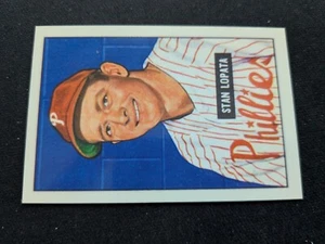 Tarjeta de béisbol 1951 reimpresión Bowman # 76 Stan Lopata - Philadelphia Phillies (nuevo) - Imagen 1 de 3