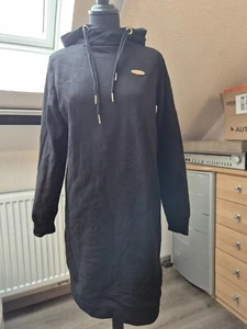 Sweatkleid Hoodie long Gr. 36/38 von BonPrix NEUwertig nur gewaschen - schwarz - Bild 1 von 9