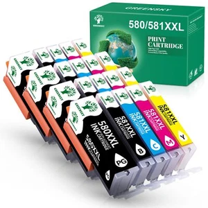DRUCKER PATRONEN für CANON PGI-580 CLI-581 Pixma TS6150 TS8150 TR7550 TR8550 - Bild 1 von 15