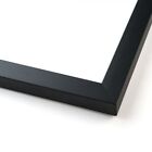 8x16 8 x 16 Flat Black Solid Wood Frame with UV Framer's Acrylic & Foam Boa...
