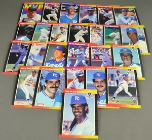 1989 Donruss Kansas City Royals MLB Baseball Trading Cards - Your Choice - Picture 1 of 27