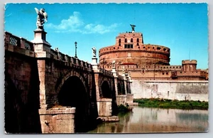 Roma, Engelsburg, Vintage Postkarte - Bild 1 von 2