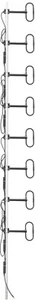 440 MHz (360-470) Dipole array ,UHF 8-element antenna 12 DBd 400W - Picture 1 of 4