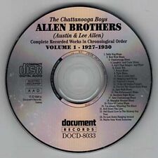 Complete Recorded Works Vol 1 (1927-1930) ~ Allen Brothers ~ CD ~ Acceptable