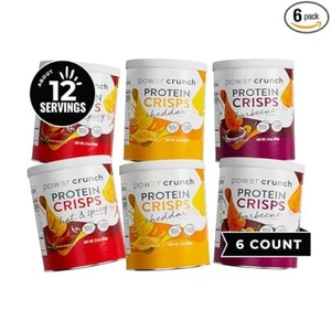 Power Crunch Protein CRISPS Variety Pack 1.05 ounces per Pk. 2 of Each Flavour - Picture 1 of 6