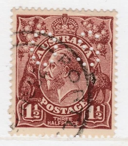 Perfin Australia King George V Stamp Used A20P31F1988 - Imagen 1 de 1