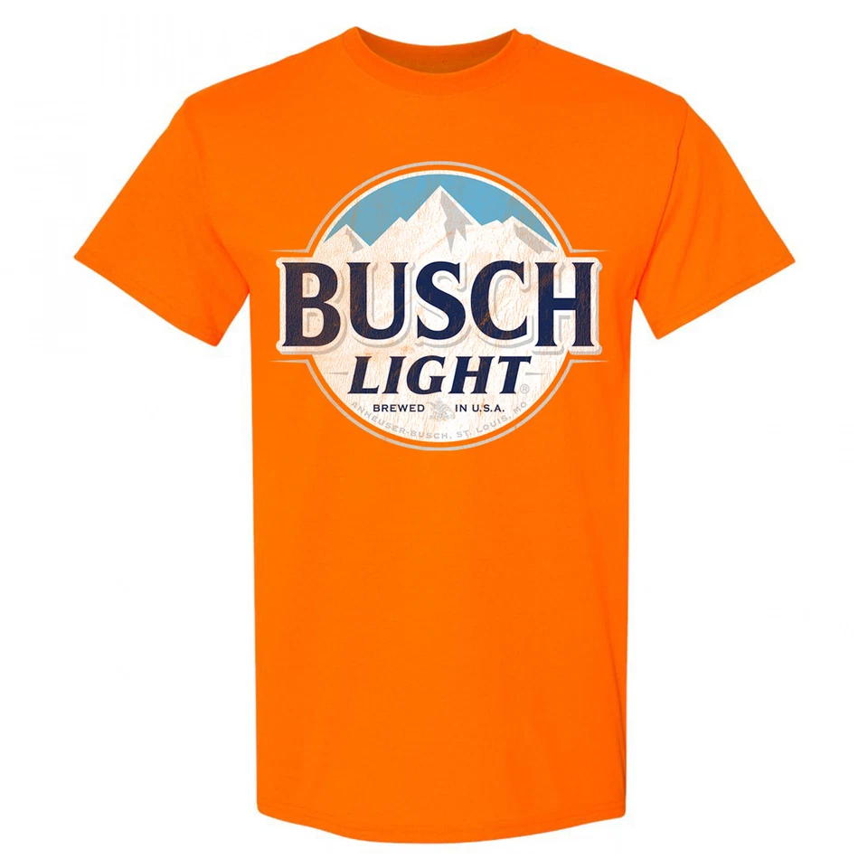Camiseta naranja Busch Light Basic Logo Hunter Foto 1 de 1