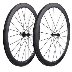 Superlight 700c Road Bike Carbon Wheelset Tubuless 50x25mm Sealed Bearing Hub - Picture 1 of 12