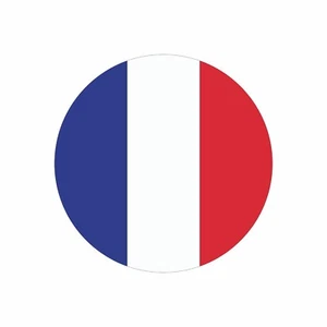 Frankreich Aufkleber 8cm Rund France Flagge Fahne Runde Vinyl Stickers EM WM - Bild 1 von 1