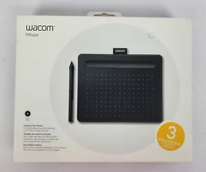 Tableta de dibujo gráfica pequeña Wacom Intuos, 3 software adicional negra NUEVA SELLADA - Imagen 1 de 10