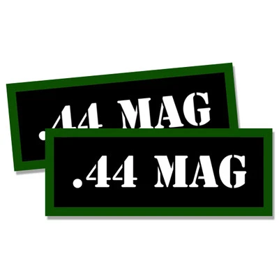 44 MAG Ammo Can Labels Ammunition Case Magnum Revolver stickers decals 2 pack 3"
