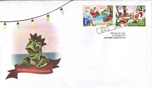 ISLA DE NAVIDAD 2011 conjunto de navidad en FDC - Santa Claus y cangrejos rojos - Imagen 1 de 1
