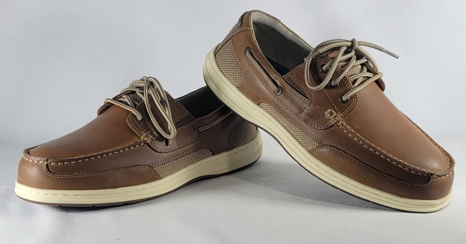 Dockers Beacon Business Casual Shoes Men's Boat Shoes 90-38613 Dark Tan Leather
