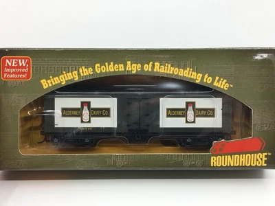 HO Roundhouse 84601 Alderney Milk 40’ Wood Milk Car Boxcar #101 Metal Wheels - Image 1 of 4