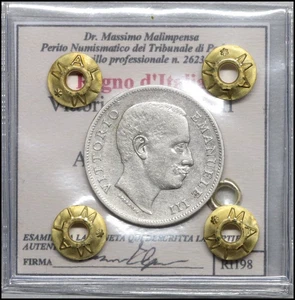 Königreich Italien 1 Lira 1907 Adler Savoyen SPL Vittorio Emanuele III Münzen   - Bild 1 von 4