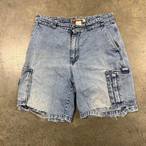 Vintage Y2K Coliseum Distressed Cargo Shorts Size 33 - Picture 1 of 8