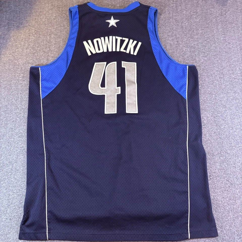 Camiseta deportiva Dirk Nowitzki Dallas Mavs Reebok Swingman para hombre XXL 26x33 NBA 41 Foto 1 de 4