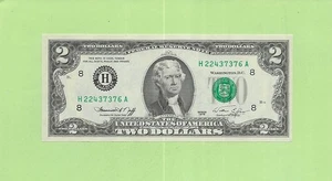 1976 ..UNCIRC 2 $ H 2243 7376 A .... 1976 2 $ H-A NICE NOTE FRN - Bild 1 von 2