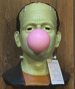!Brand New Martha Stewart Frankenstein Blowing Bubble LED Light Bust - Picture 1 of 24