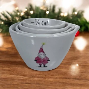Rae Dunn Santa Clause Messbecher 4er Set RAR - Bild 1 von 7
