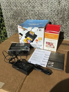 Canon Selphy Compact Photo Printer Selphy CP1300 Bundle With Ink And Paper - Picture 1 of 7