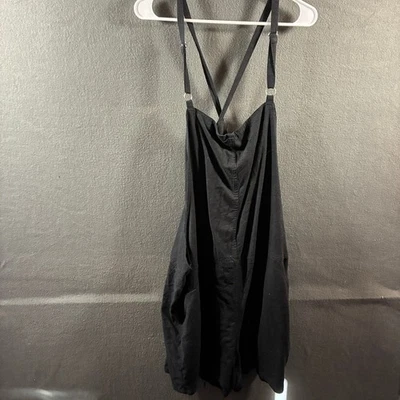 Torrid Mujer Lino Mameluco 4x Negro Costa Playa Vacaciones Neutro Minimalista  Foto 1 de 4