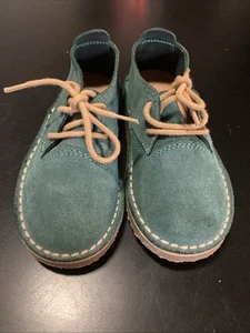 Boys Green Suede Zara Shoes Size 22 - Picture 1 of 3